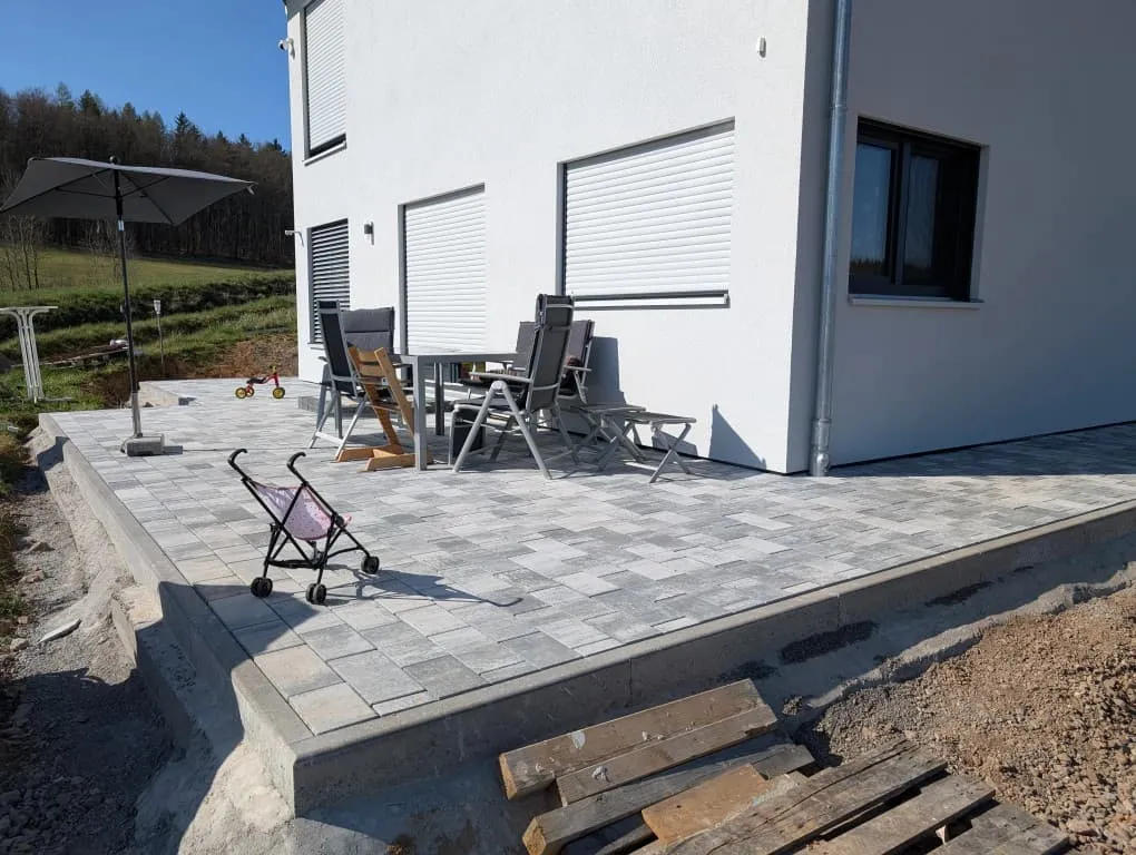 Fertige Terrasse